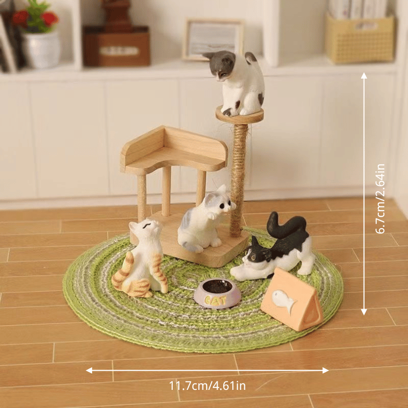 Kitten Playing Scene Figurine