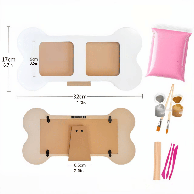 Dog Paw Print Keepsake Frame – Pet Paw Ink Pad Memory Photo Frame