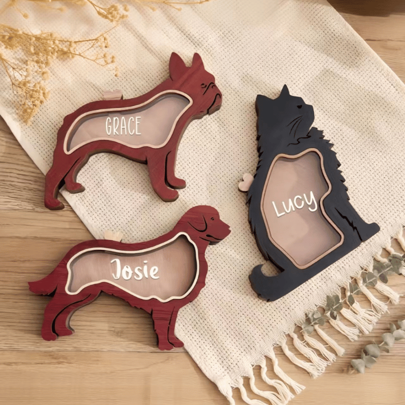 Pet Fur Memory Box – Customizable Hair Memorial Case