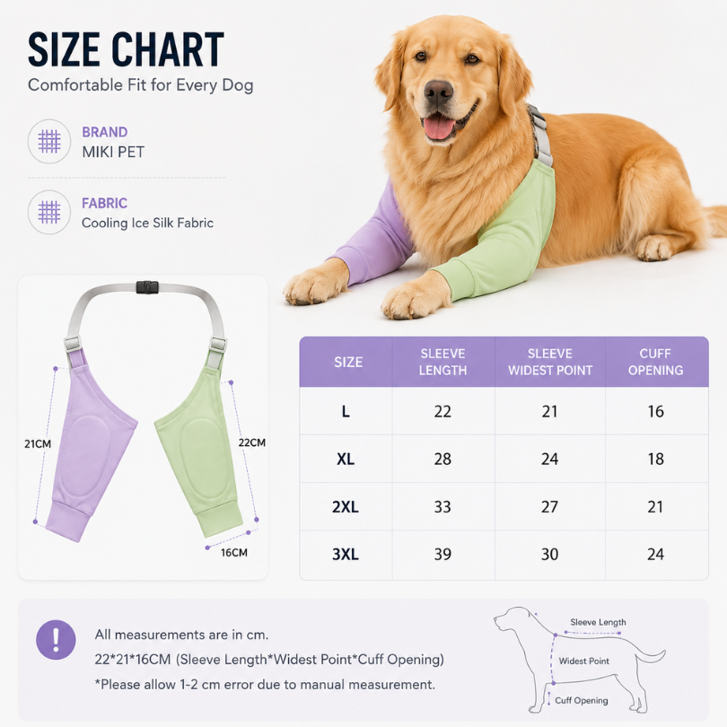 Dog Elbow Sleeve for Large Breeds| Summer & All-Season