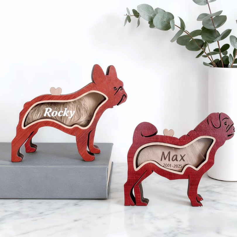 Pet Fur Memory Box – Customizable Hair Memorial Case