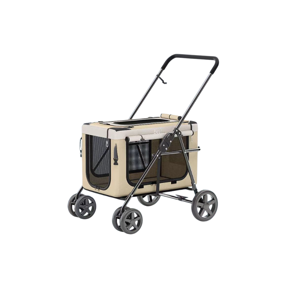 2-in-1 Dog Stroller with Detachable Carrier