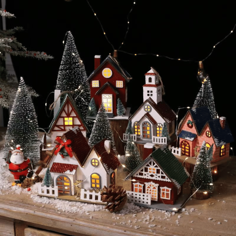 Christmas Wooden House Ornament
