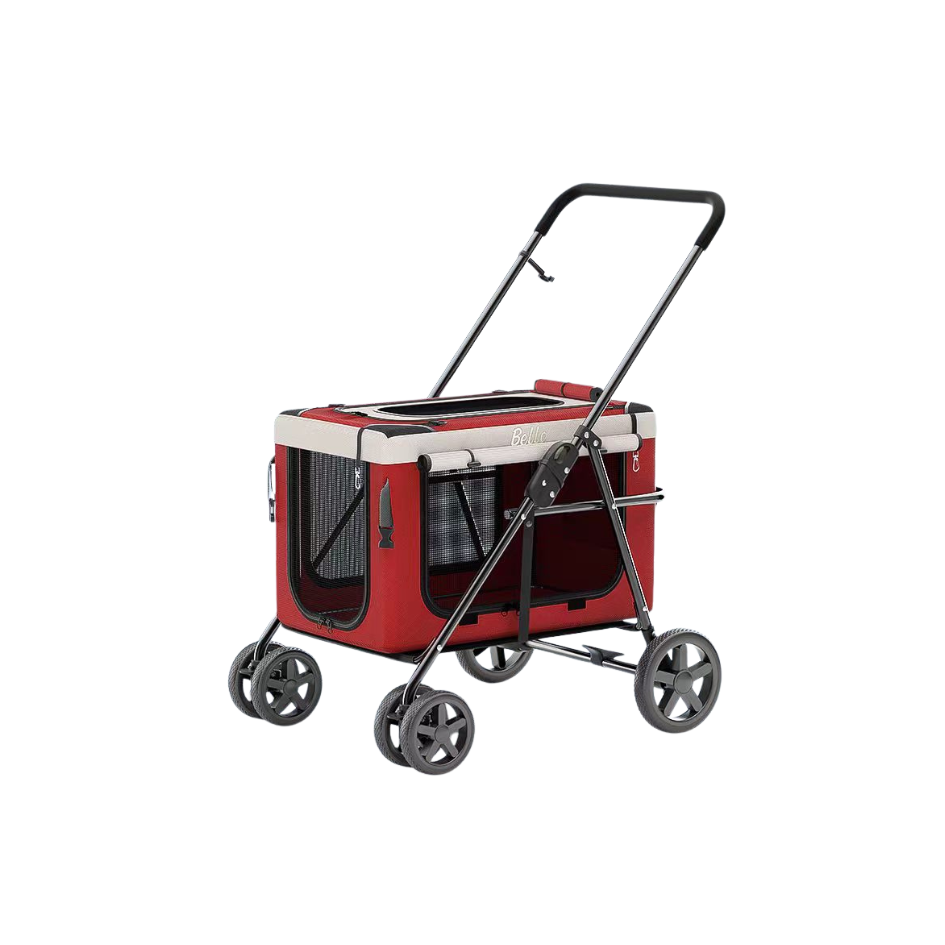 2-in-1 Dog Stroller with Detachable Carrier