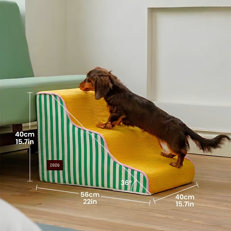 Foam Dog Steps for Bed & Sofa – For Dachshunds and Small Dogs
