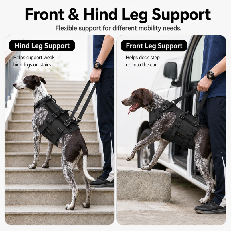 Full Body Dog Lifting Harness for Stairs & Daily Mobility