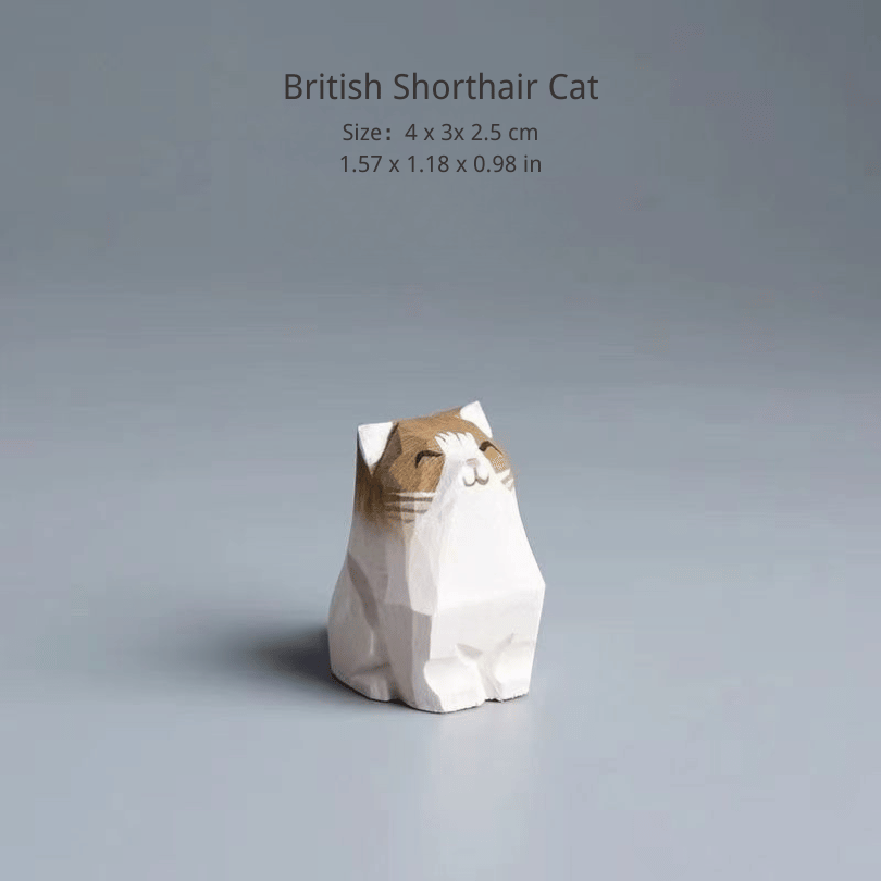 Pet Wooden Sculpture Decor