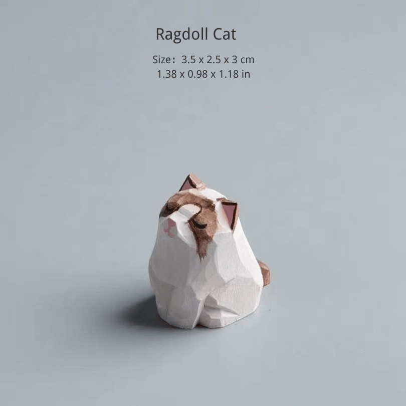 Pet Wooden Sculpture Decor