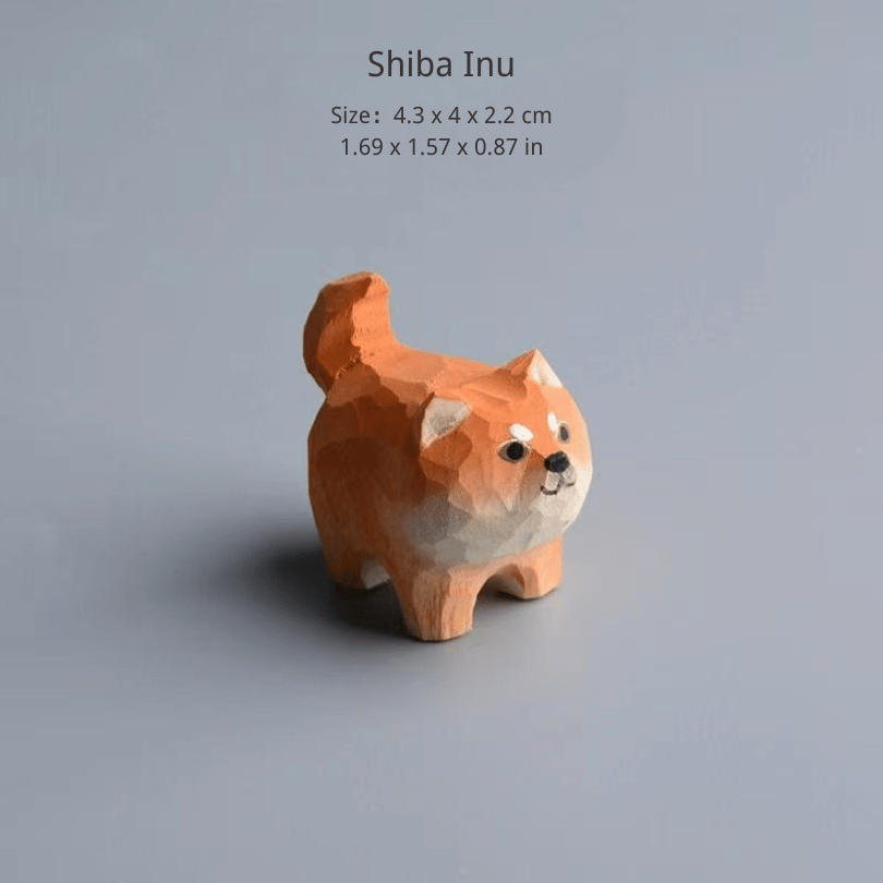 Pet Wooden Sculpture Decor