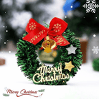 Mini corona di Natale ornamentale con finta vite