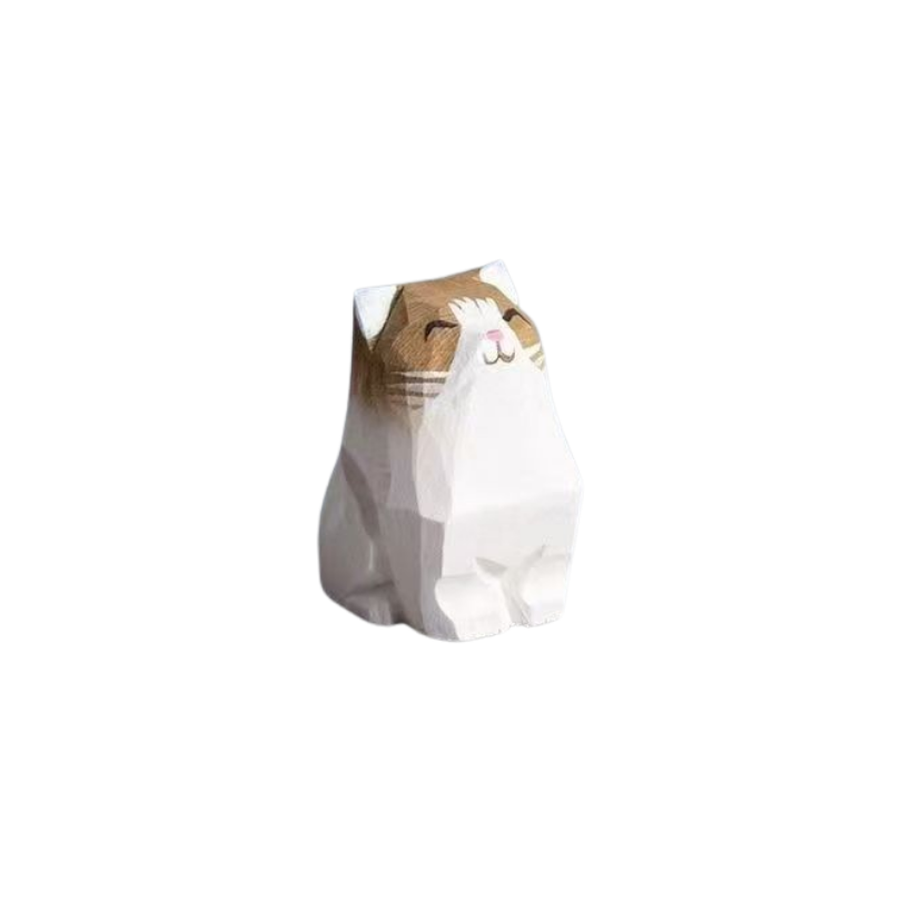 Pet Wooden Sculpture Decor