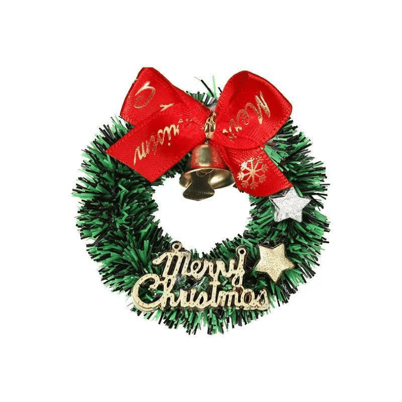 Mini Faux Vine Christmas Wreath Ornament