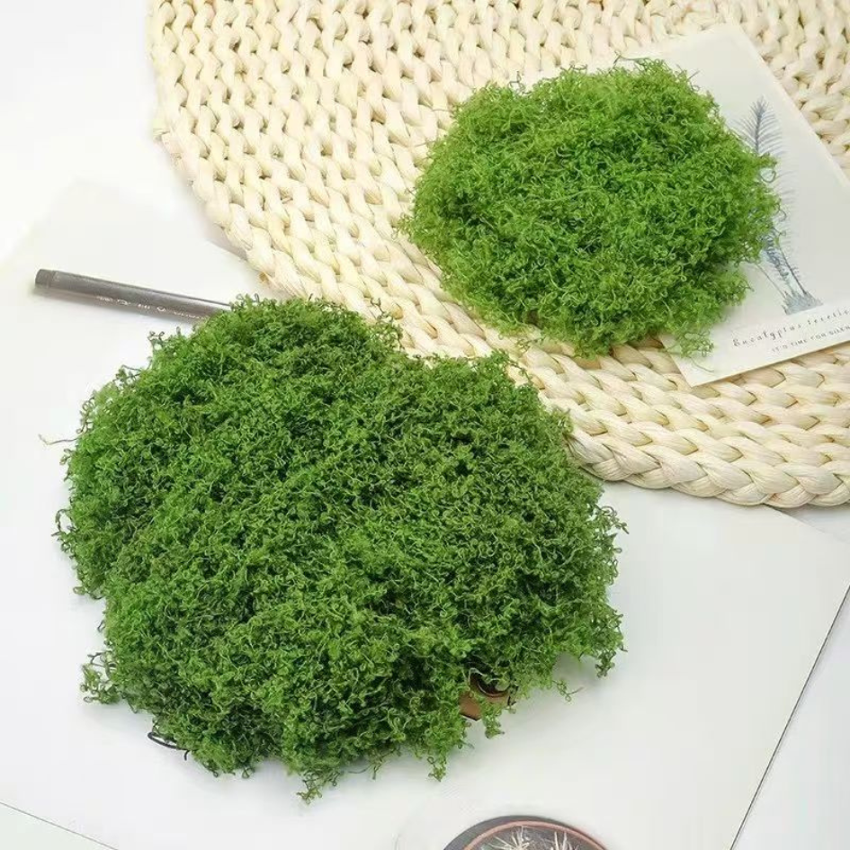 Yarn Artificial Moss for Indoor Decor – Faux Moss Landscaping Decoration