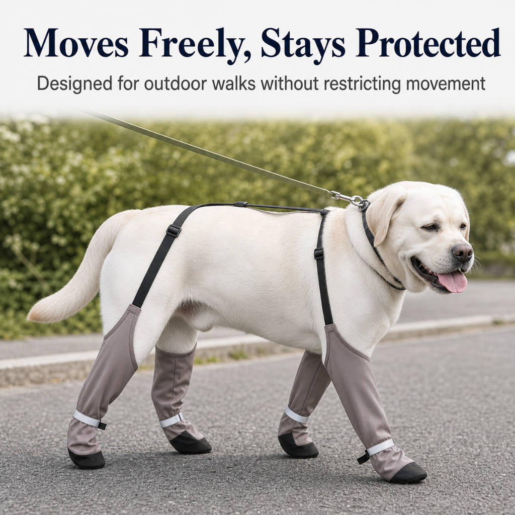 Waterproof Dog Boots with Textured Sole
