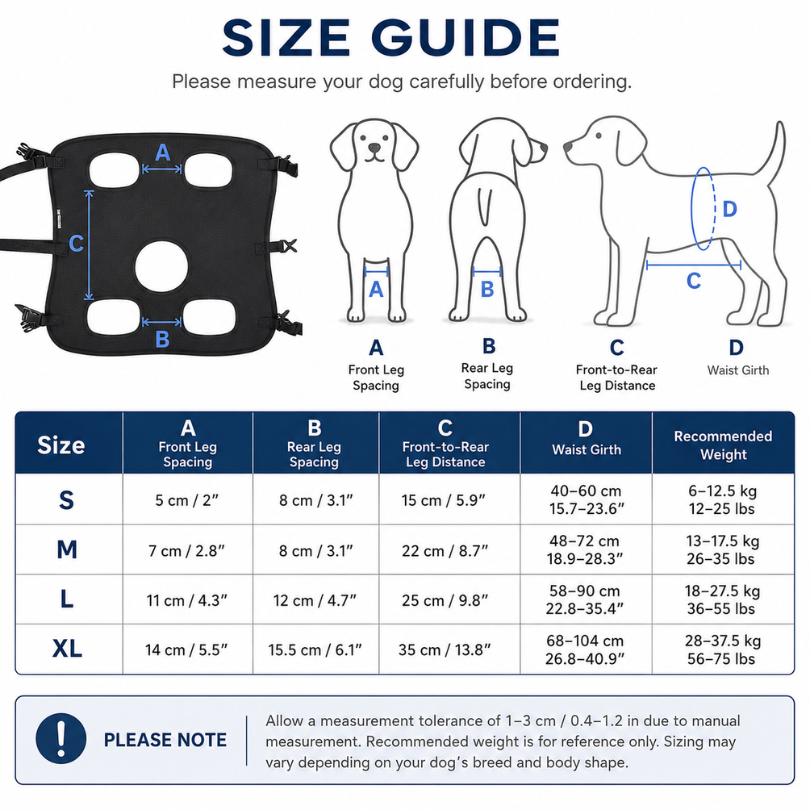 Full Body Support Harness for Dogs