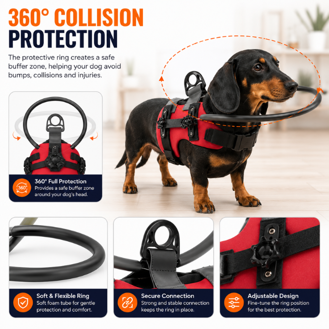Dog Halo Harness for Blind Dogs