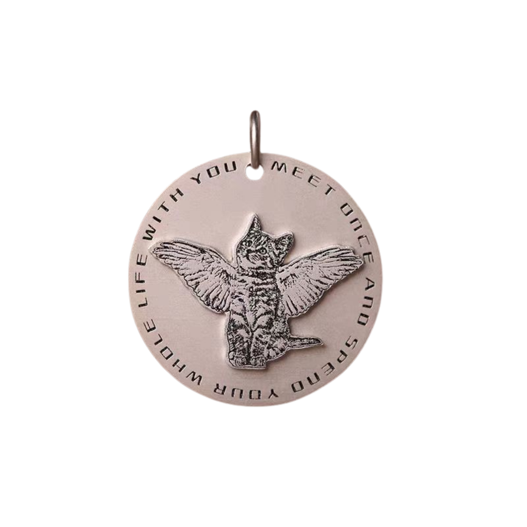 Personalized Pet Memorial Necklace – Custom Sterling Silver Jewelry