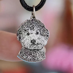 Collana commemorativa personalizzata per animali domestici – Gioielli in argento sterling su misura