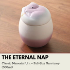 The Eternal Nap | Classic Cat Memorial Urn – Full-Size Sanctuary (500ml)