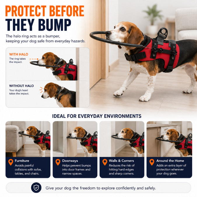 Dog Halo Harness for Blind Dogs