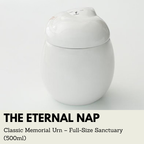 The Eternal Nap | Classic Cat Memorial Urn – Full-Size Sanctuary (500ml)
