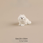 Ornamento a forma di cucciolo di Samoiedo – Statuetta decorativa mini Samoiedo