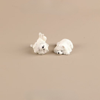 Ornamento a forma di cucciolo di Samoiedo – Statuetta decorativa mini Samoiedo