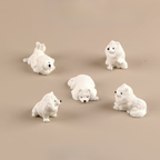 Ornamento a forma di cucciolo di Samoiedo – Statuetta decorativa mini Samoiedo