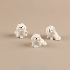 Ornamento a forma di cucciolo di Samoiedo – Statuetta decorativa mini Samoiedo