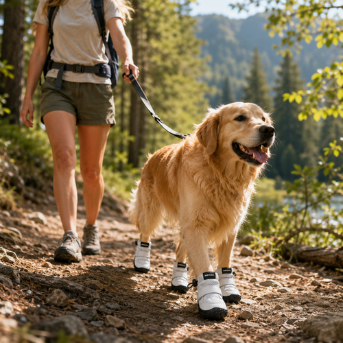 Breathable Summer Dog Boots | Anti-Slip Mesh Shoes for Hot Pavement