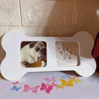 Cornice ricordo con impronta della zampa del cane - Cornice per foto ricordo con tampone di inchiostro per zampa di animale domestico