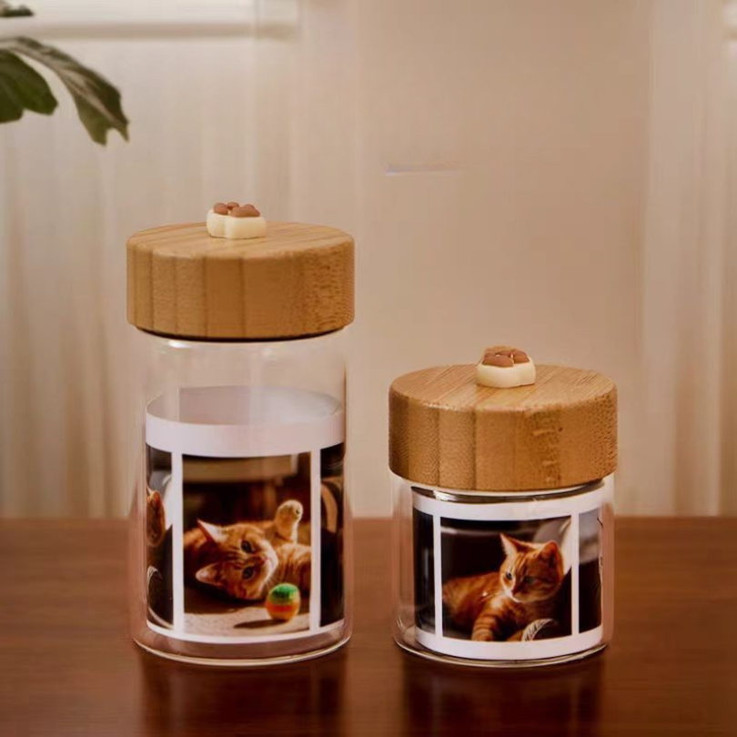 Pet Fur Remembrance Glass Bottle