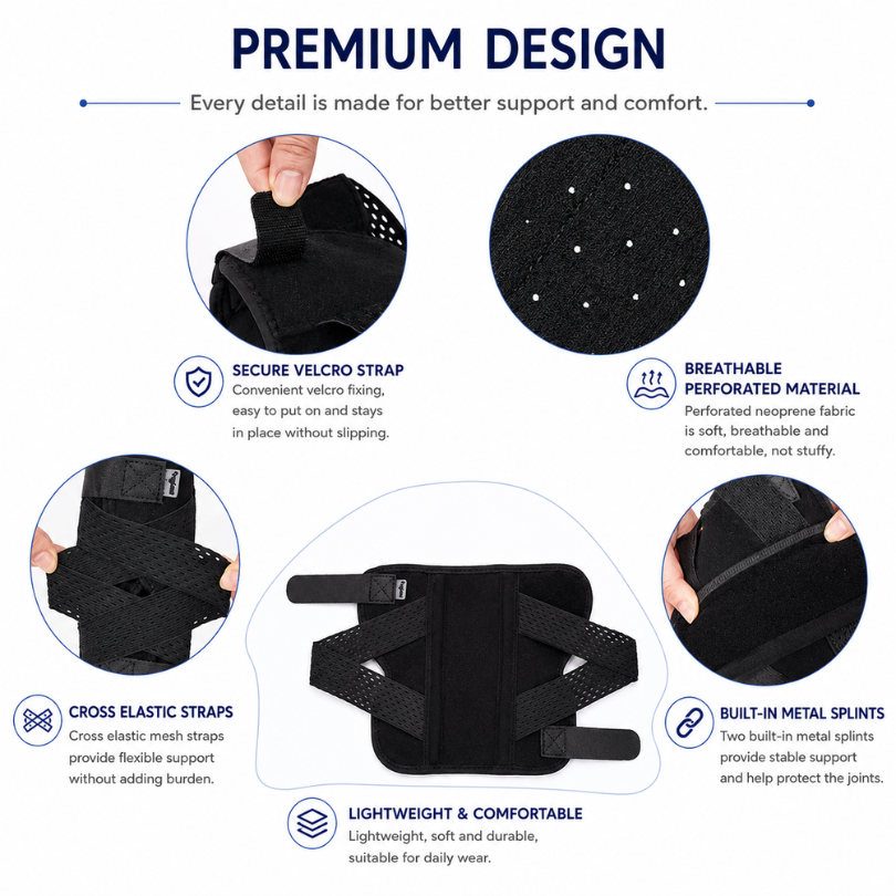 Dog Knee Brace for Senior Dogs with Metal Splints