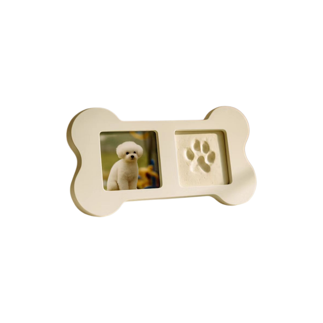 Dog Paw Print Keepsake Frame – Pet Paw Ink Pad Memory Photo Frame