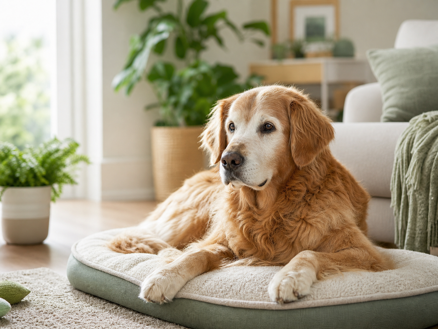 Senior dog care guidance at home